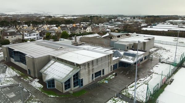 The roof of the Tralee Sports Complex.