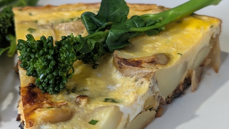 Kev Ahern's Spanish tortilla with zesty broccoli