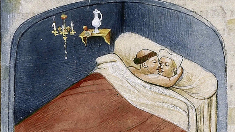 Miniature from Le livre appellé Decameron by Giovanni Boccaccio, 1460s. Found in the Collection of Bibliothèque de l'Arsenal. Artist Anonymous. (Getty)