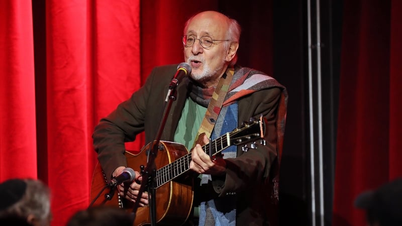 Peter Yarrow, pictured on stage in New York City in January 2020