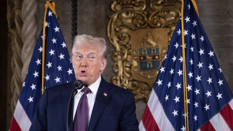 Donald Trump told a press conference in Florida that he would impose tariffs on Denmark if it resists his offer to purchase Greenland