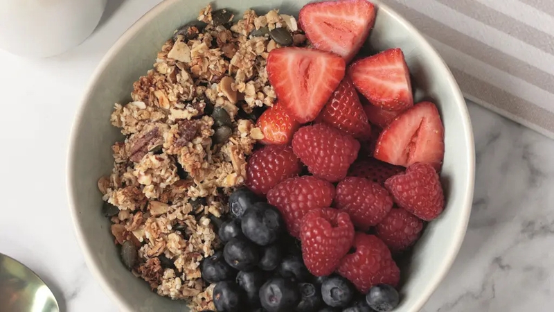 Delicia Bale's maple cinnamon granola (Delicia Bale/PA)