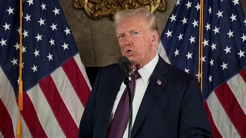 Uachtarán tofa SAM, Donald Trump ag tosú a dhara téarma go luath