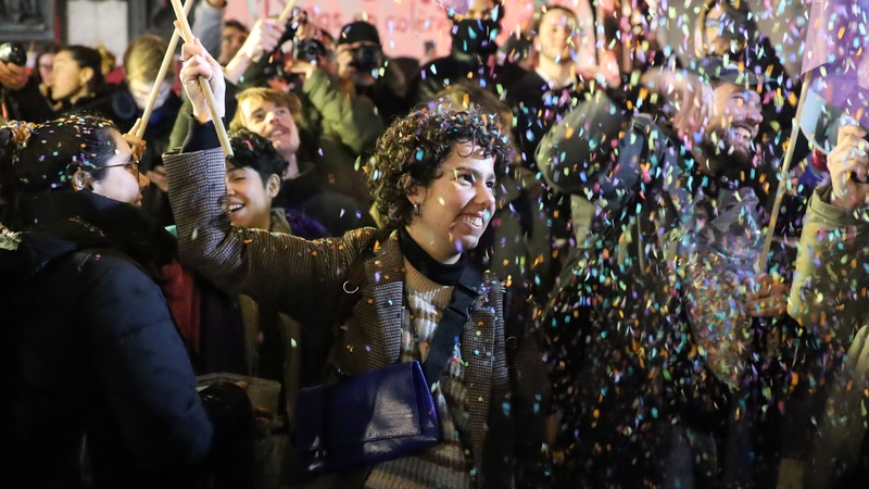 People gathered at Place de la Republique in Paris marking the death of Jean-Marie Le Pen