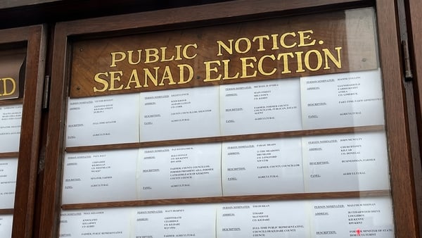 There are 60 seats to be filled in the Seanad