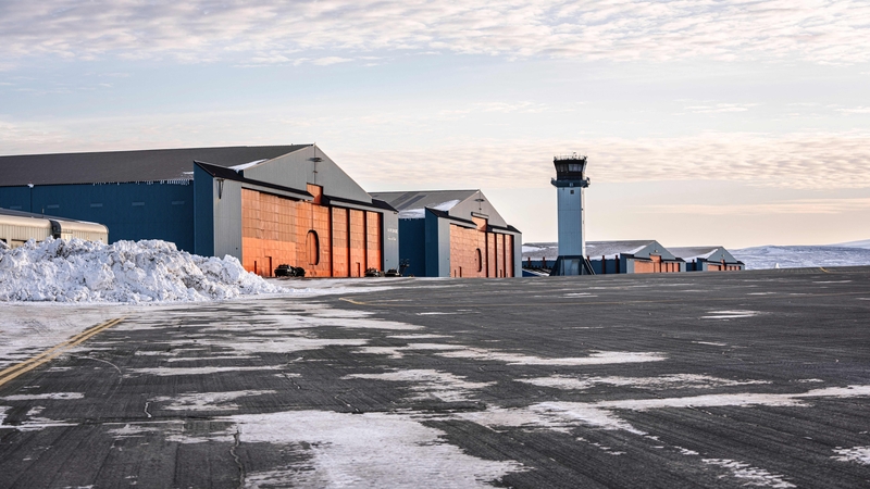 The US has a military base in northwest Greenland
