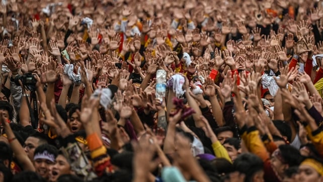 Hundreds of thousands of Catholic pilgrims attend the annual procession of the Black Nazarene in Manila