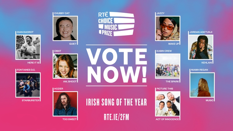 The winning song will be announced by Tracy Clifford on 6 March on a special Song of the Year radio show on 2FM that afternoon ahead of the live event at Dublin's Vicar Street that evening