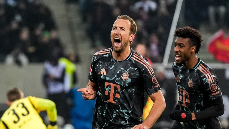Harry Kane scored his 21st goal of the season for Bayern