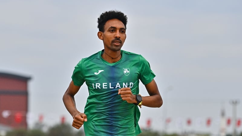 Efrem Gidey took three seconds off the previous Irish best