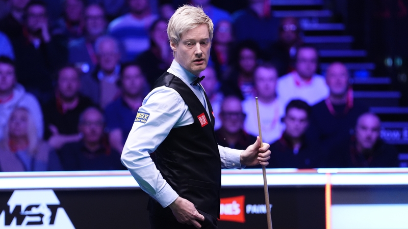 Neil Robertson reeled of five frames in succession for a famous victory