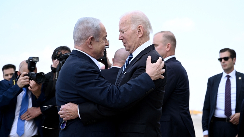 US President Joe Biden travelled to Tel Aviv to meet Israeli Prime Minister Benjamin Netanyahu in October