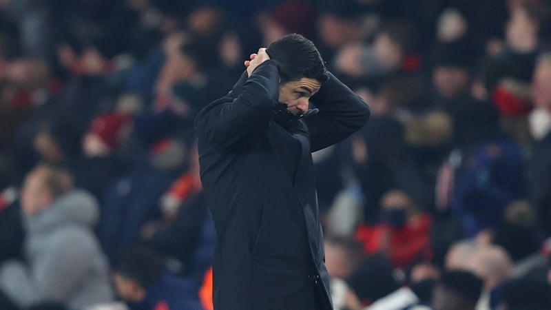 Mikel Arteta's side lost ground in the title race last weekend