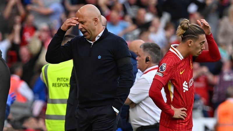 Liverpool head coach Arne Slot following the defeat to Nottingham Forest at Anfield