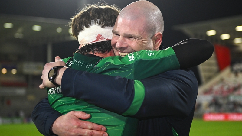 Pete Wilkins (r) says he's confident Mack Hansen's contract situation will be sorted soon