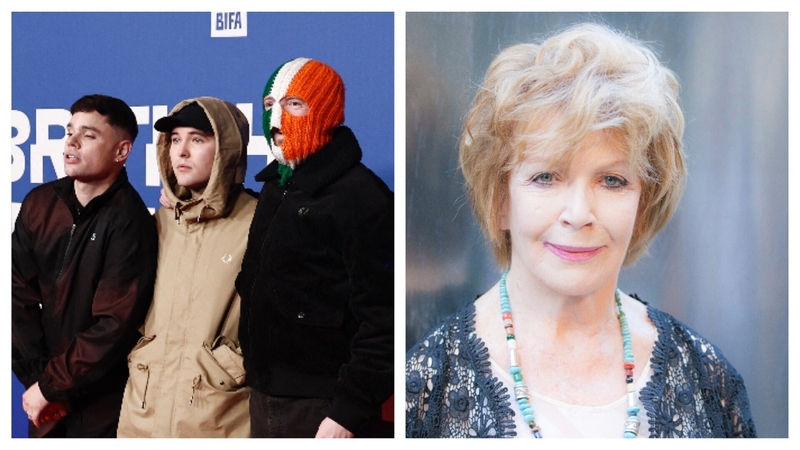 Films about Kneecap (left) and the late Irish author Edna O'Brien (right) have continued their awards success in the US