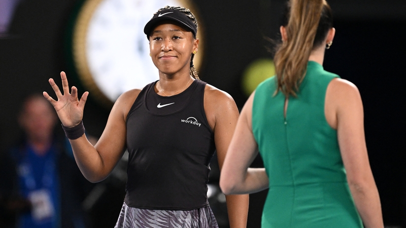 Naomi Osaka after her first round win in Melbourne