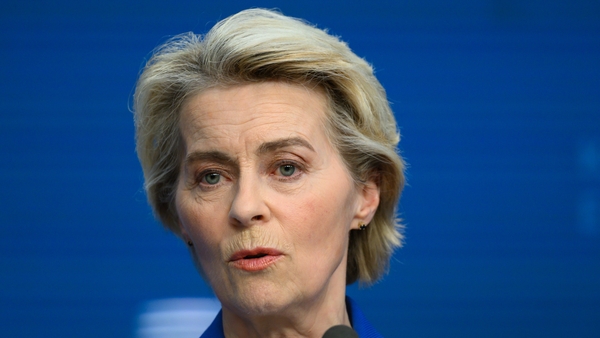 Ursula von der Leyen pictured in Brussels last month