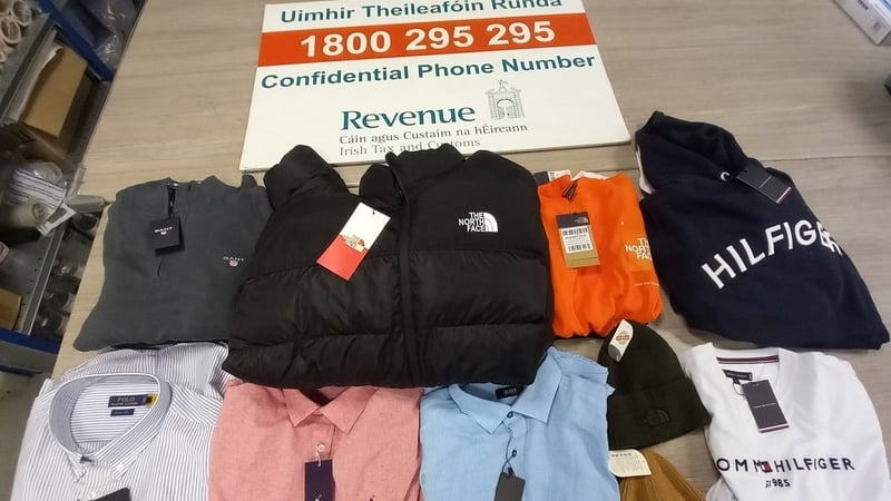 Counterfeit goods valued at almost €60,000 were seized by Revenue