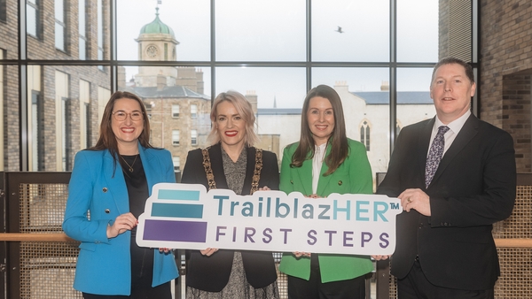 Emer Higgins, Minister of State for Business, Employment, and Retail, Emma Blain, Lord Mayor of Dublin, Claire MacNamee, Director of TrailblazHER™ and Head of Enterprise Engagement at TU Dublin, Professor John Doran, Interim President of TU Dublin