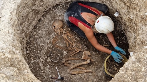 An excavation being carried out a site in Dorset (Pic: Bournemouth University)
