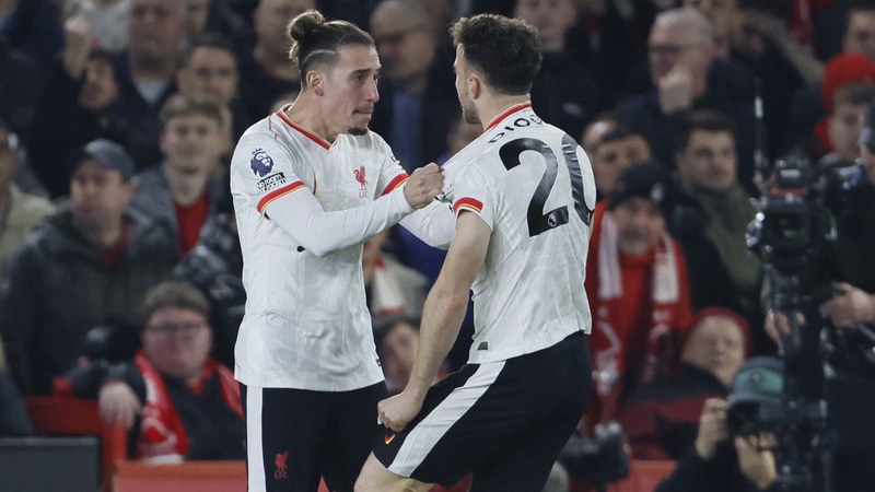 Kostas Tsimikas (L) and Diogo Jota made their mark for Liverpool