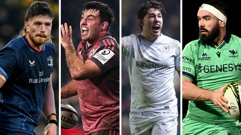 Joe McCarthy (Leinster), Niall Scannell (Munster), David McCann (Ulster) and Paul Boyle (Connacht)