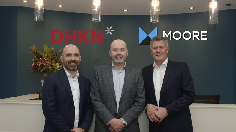 Stephen Crowley from DHKN, Ned Murphy from Moore Ireland and Mark Gibbs from DHKN