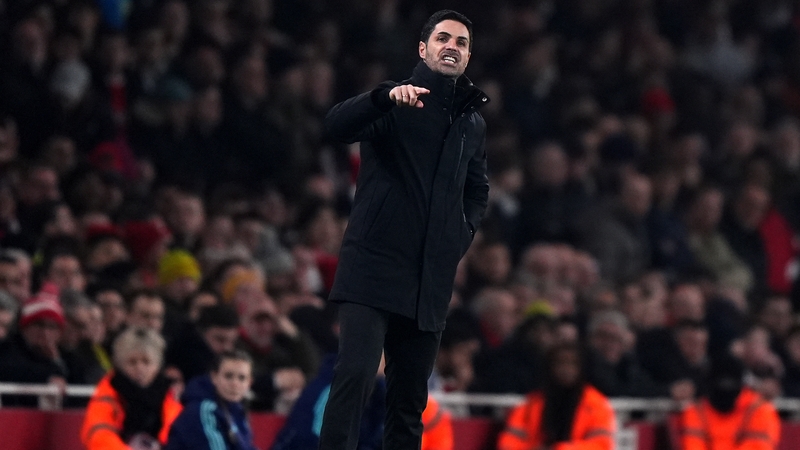 Mikel Arteta's side are now four points behind league leaders Liverpool