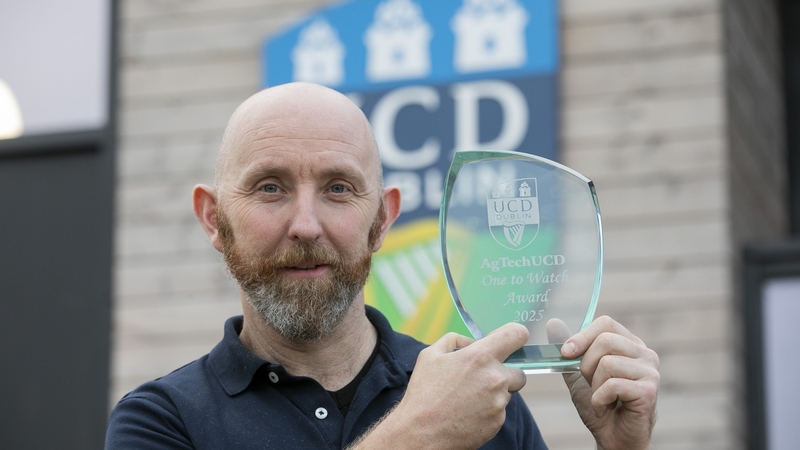 Seamus Kenny, founder, Autocoupler, winner of the 2025 AgTechUCD One to Watch Award.