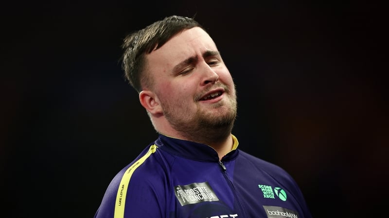 Luke Littler was breaking in a new set of arrows and allowed opponent to halve his lead