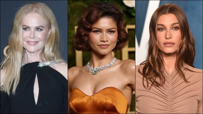 Nicole Kidman, Zendaya and Hailey Bieber.