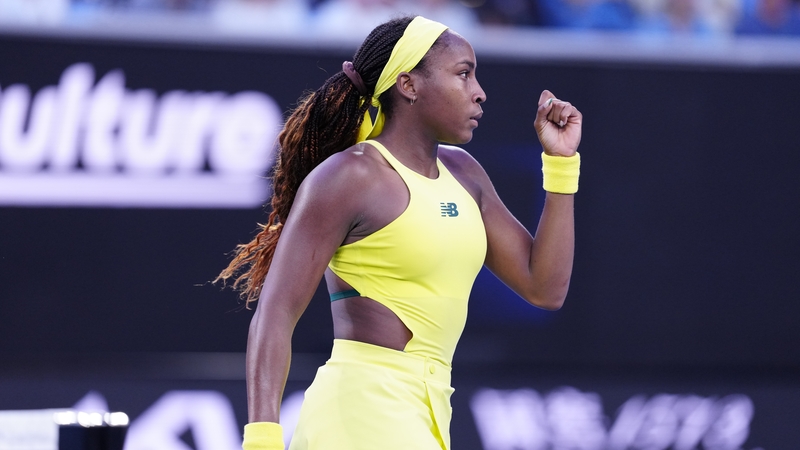 Coco Gauff eased into the next round in Melbourne