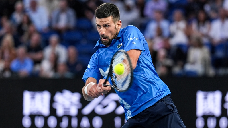 Novak Djokovic en route to victory in Melbourne