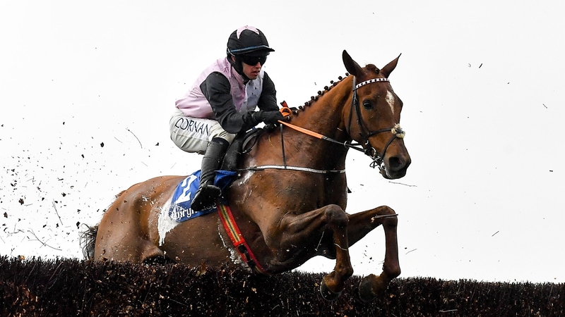Darragh O'Keeffe riding Journey With Me to victory at Fairyhouse last April