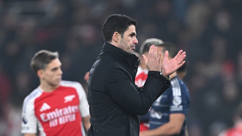 The failure to hold onto their lead saw Arteta's side slip further back from Liverpool