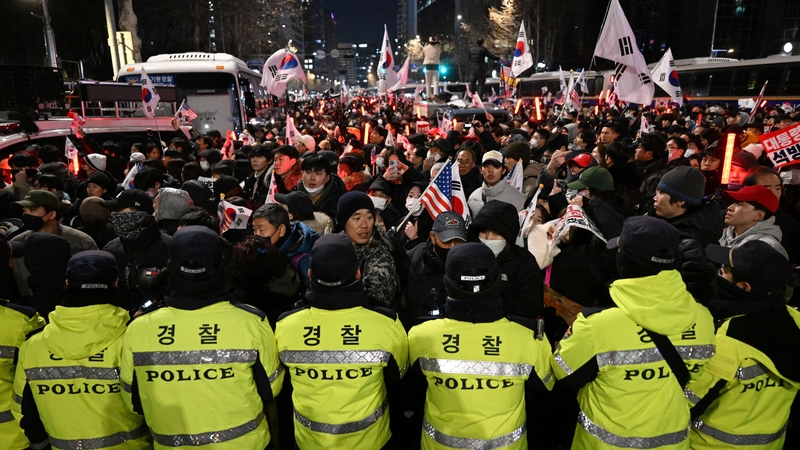 Hundreds of pro-Yoon protesters smashed windows and broke down doors to enter the court after the decision was announced