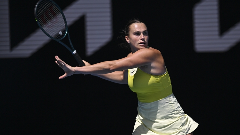 Aryna Sabalenka lost just three games in ther last-16 match