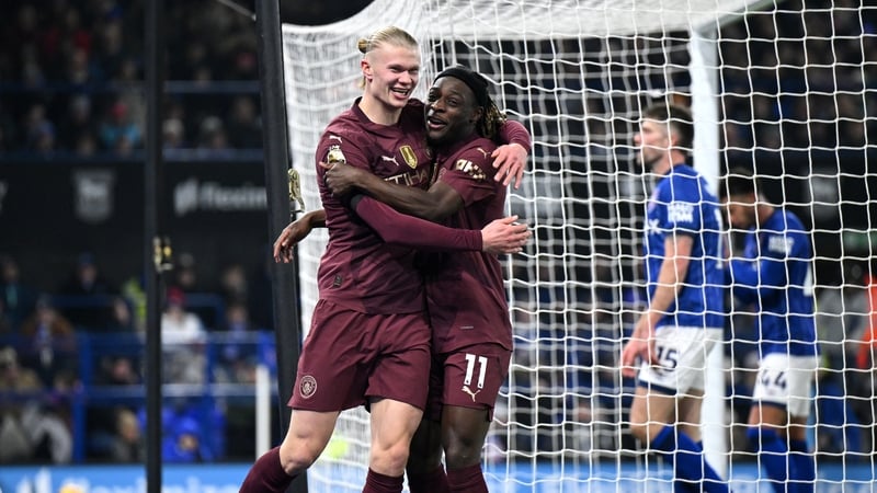 Erling Haaland marked signing his long-term contract with one of the goals