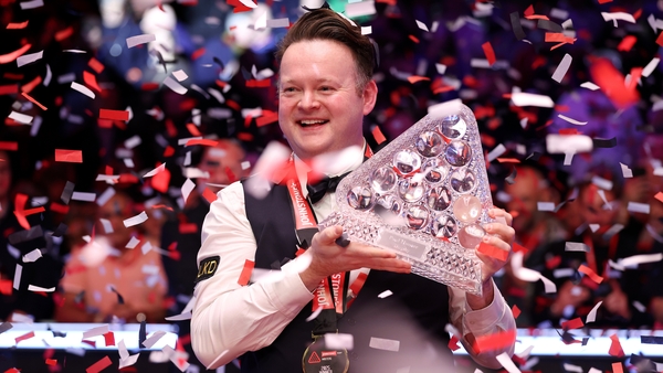 Shaun Murphy celebrates Masters victory at Alexandra Palace