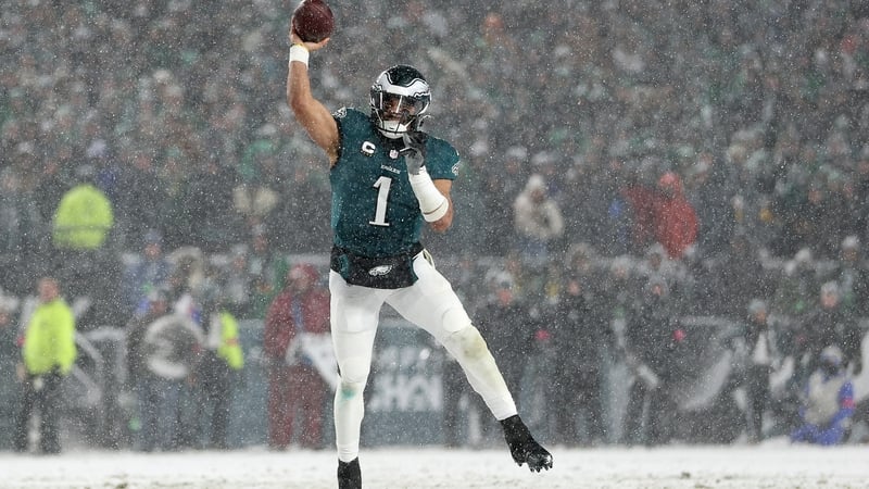 Eagles quarter-back Jalen Hurts will be aiming to stop a historic Chiefs three-peat