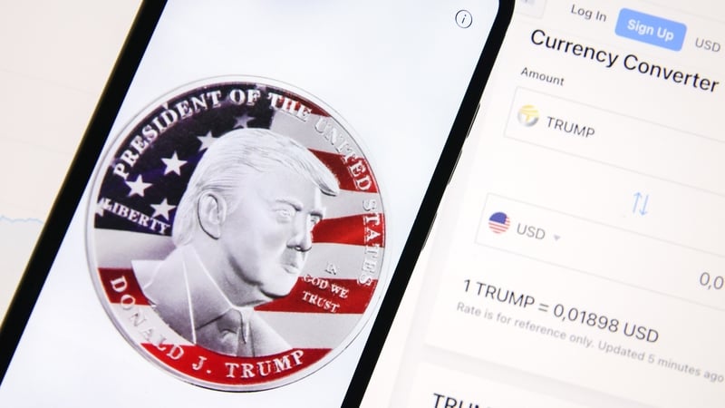 The price of Donald Trump's new cryptocurrency called $TRUMP has soared