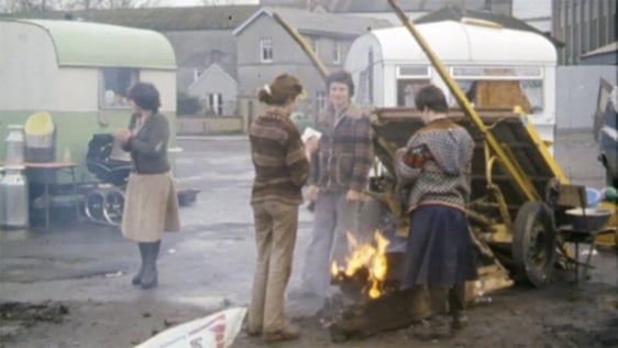 Travellers in Longford, 1980.