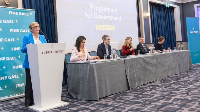 Fine Gael members met in Dublin at the weekend to consider the Programme for Government