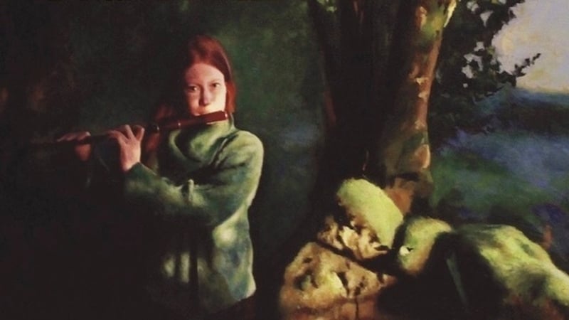 Fiona Howell: pictiúir a dhein a cara, an píobaire, Chris Gray, di, uair go raibh sí ar cuairt go Conamara.