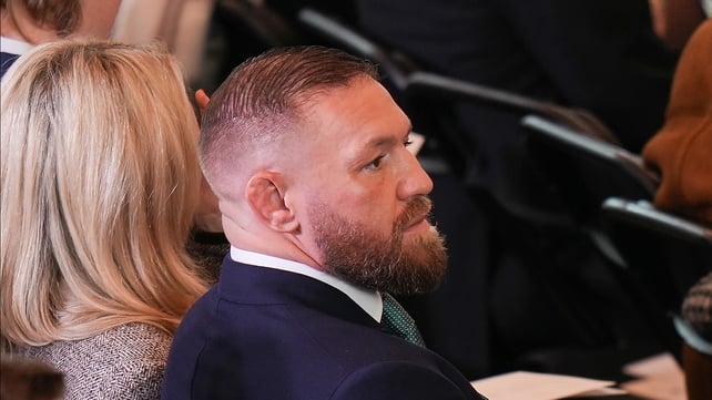MMA fighter Conor McGregor attended the inauguration ceremony