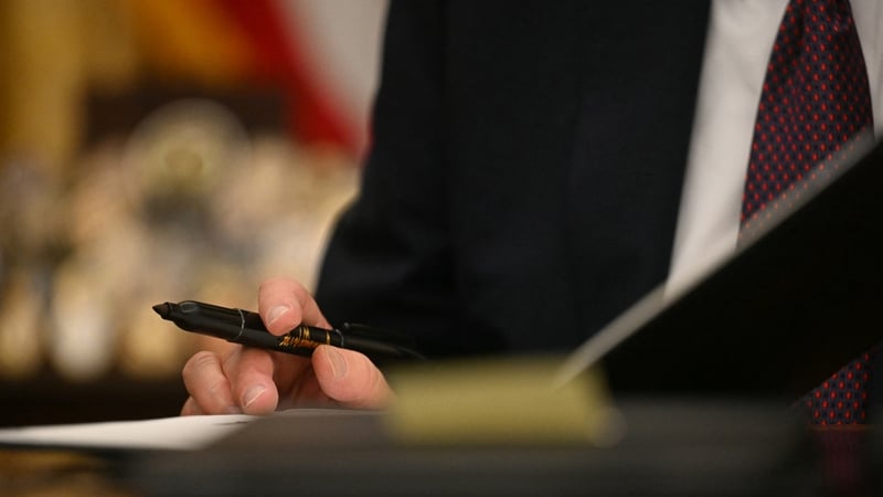 A flurry of executive orders were signed by Donald Trump as he returned to the White House