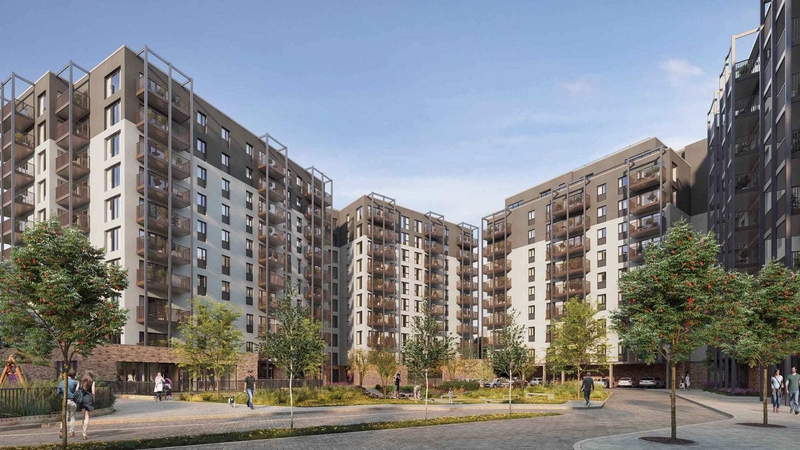 The Crown Square development will consist of four separate apartment blocks