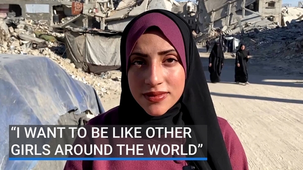19-year-old Nour al-Ain al-Shana hopes to finish her education in Gaza