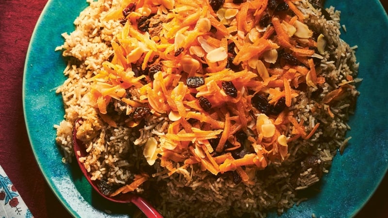 Nadiya Hussain's kabuli pulao with qorma-e-sabzi (Chris Terry/PA)